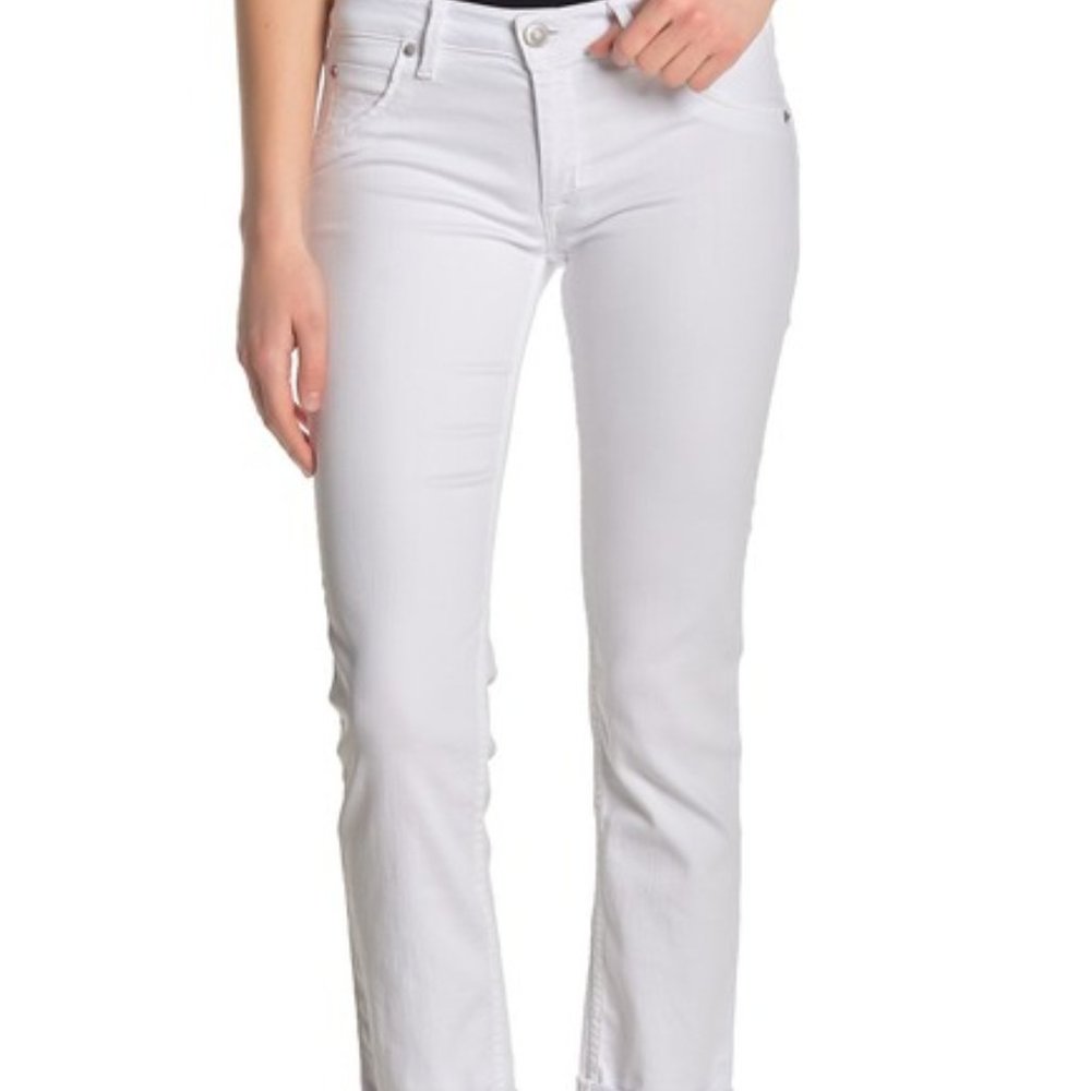 Hudson Jeans Mid Rise Bacara Crop Straight Cuffed